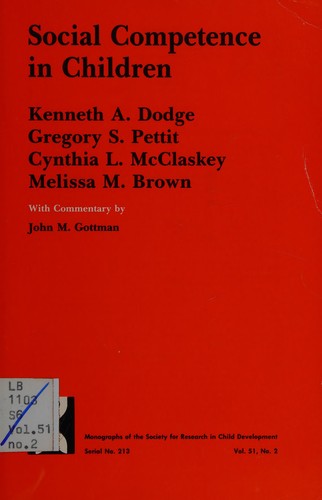 Cover for Social Competence in Children (Monographs of the Society for Research in Child Development)