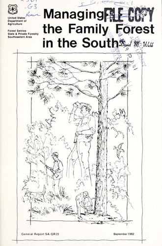 Cover for Managing the family forest in the south