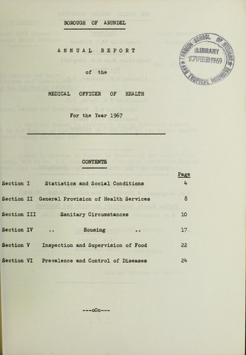 Cover for [Report 1967]