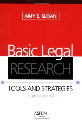 Cover for Basic Legal Research