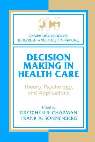 Cover for Decision Making in Health Care