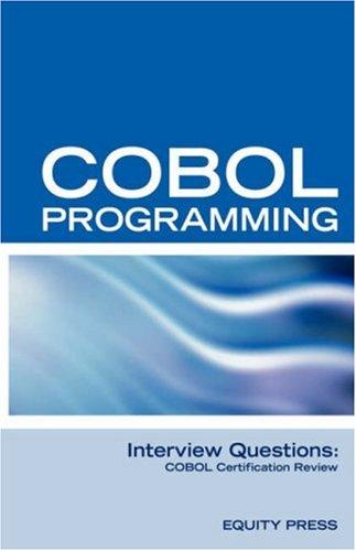 Cover for COBOL Programming Interview Questions