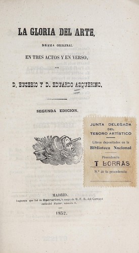 Cover for La gloria del arte