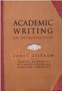 Cover for Academic Writing