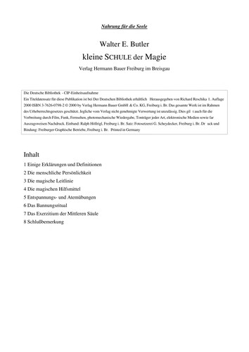 Cover for Kleine Schule der Magie.
