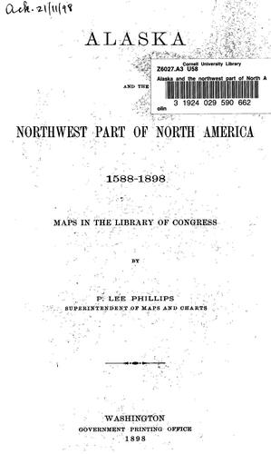 Cover for Alaska and the northwest part of North America, 1588-1898