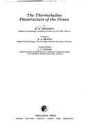 Cover for The thermohaline finestructure of the ocean