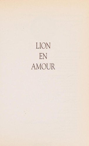 Cover for Lion en amour