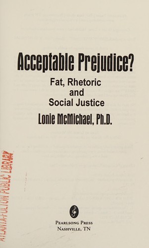 Cover for Acceptable prejudice?