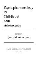 Cover for Psychopharmacology in childhood and adolescence