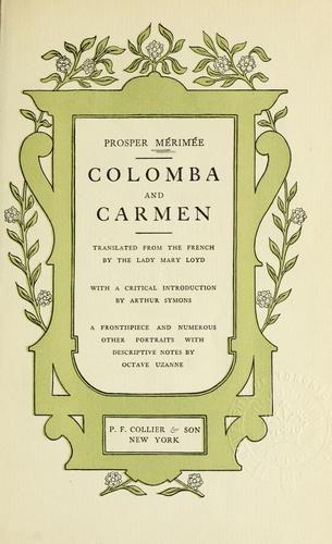 Cover for Colomba and Carmen.