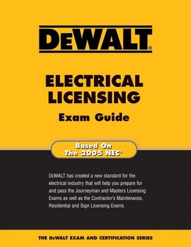 Cover for DEWALT  Electrical Licensing Exam Guide (Dewalt Exam/Certification Series)