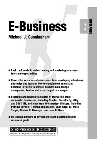 Cover for E-business
