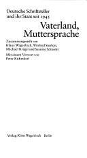 Cover for Vaterland, Muttersprache
