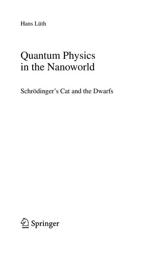 Cover for Quantum Physics in the Nanoworld