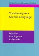 Cover for Vocabulary in a second language