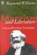 Cover for Marxism and literature