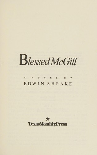 Cover for Blessed McGill