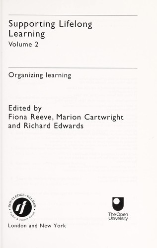 Cover for Supporting lifelong learning.