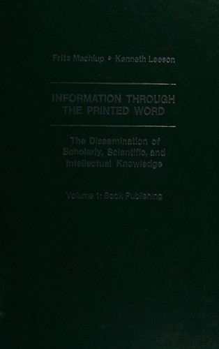Cover for Information through the printed word