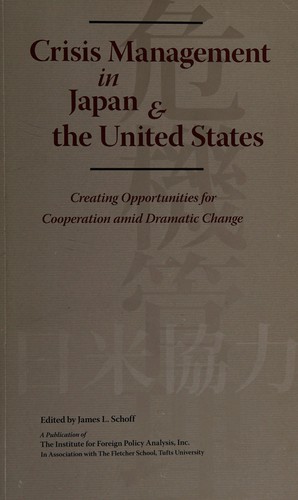 Cover for Crisis management in Japan and the United States