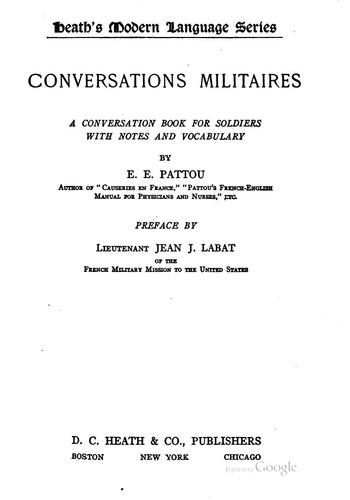 Cover for Conversations militaires