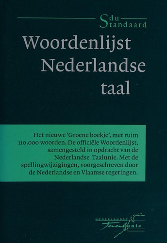 Cover for Woordenlijst Nederlandse taal