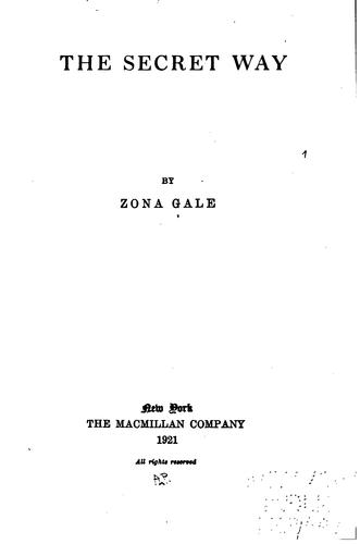 Cover for The secret way