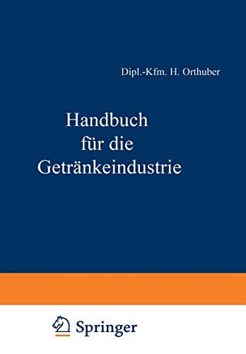 Cover for Handbuch für die Getränkeindustrie