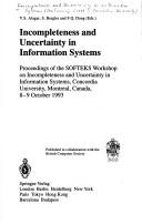 Cover for Incompleteness and uncertainty in information systems