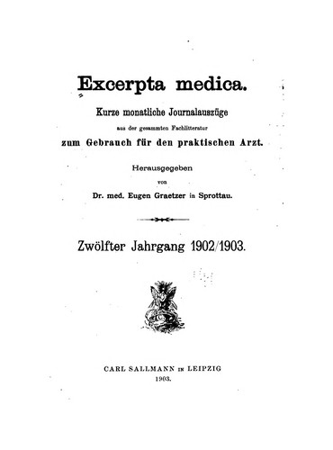 Cover for Excerpta Medica