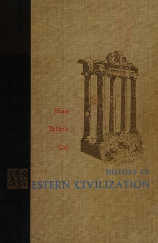 Cover for History of Western civilization