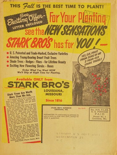 Cover for For your planting see the new sensations Stark Bro's has for you!