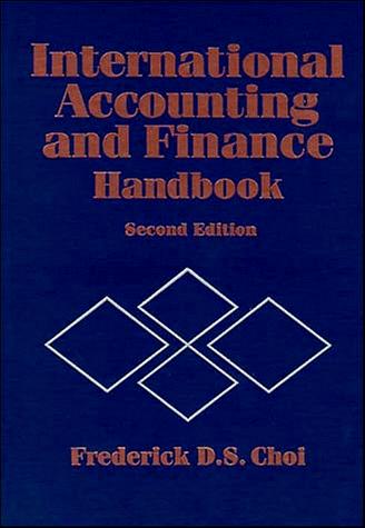 Cover for International accounting and finance handbook