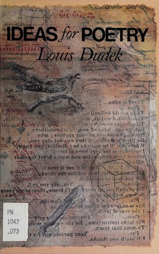 Cover for Ideas for poetry