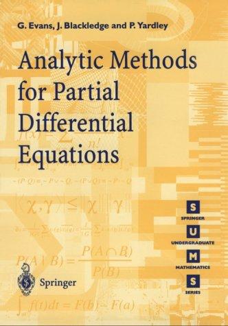 Cover for Analytic Methods for Partial Differential Equations