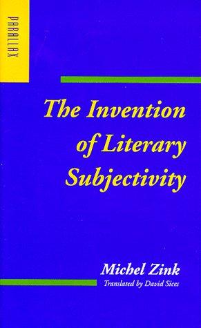 Cover for The invention of literary subjectivity