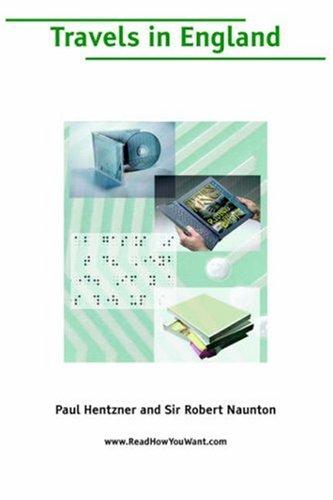 Cover for Travels in England