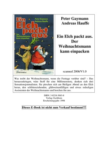 Cover for Ein Elch packt aus
