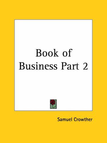 Cover for Book of Business, Part 2