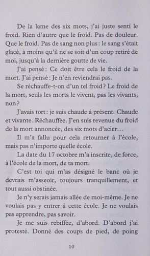 Cover for La dernière leçon