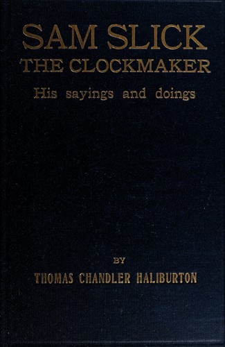 Cover for Sam Slick, the clockmaker