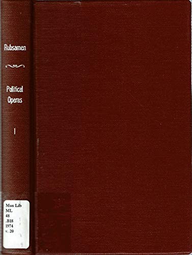 Cover for Political operas I: Satire and allegory.