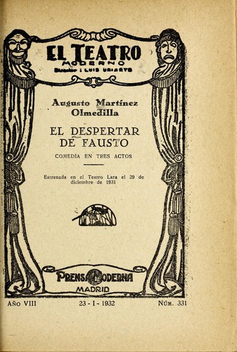 Cover for El despertar de Fausto