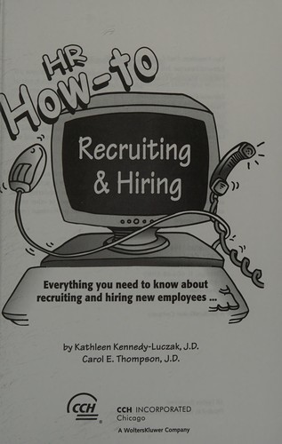 Cover for HR how-to--recruiting & hiring