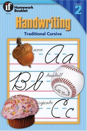 Cover for Handwriting Homework Booklet, Traditional Cursive