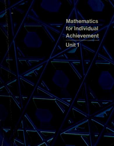 Cover for Mathematics for individual achievement