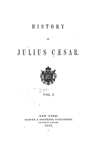 Cover for History of Julius Caesar.