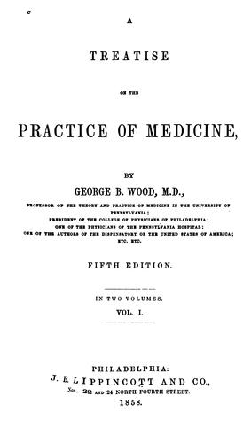 Cover for treatise on the practice of medicine