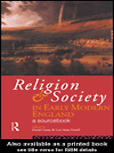 Cover for Religion and Society in Early Modern England
